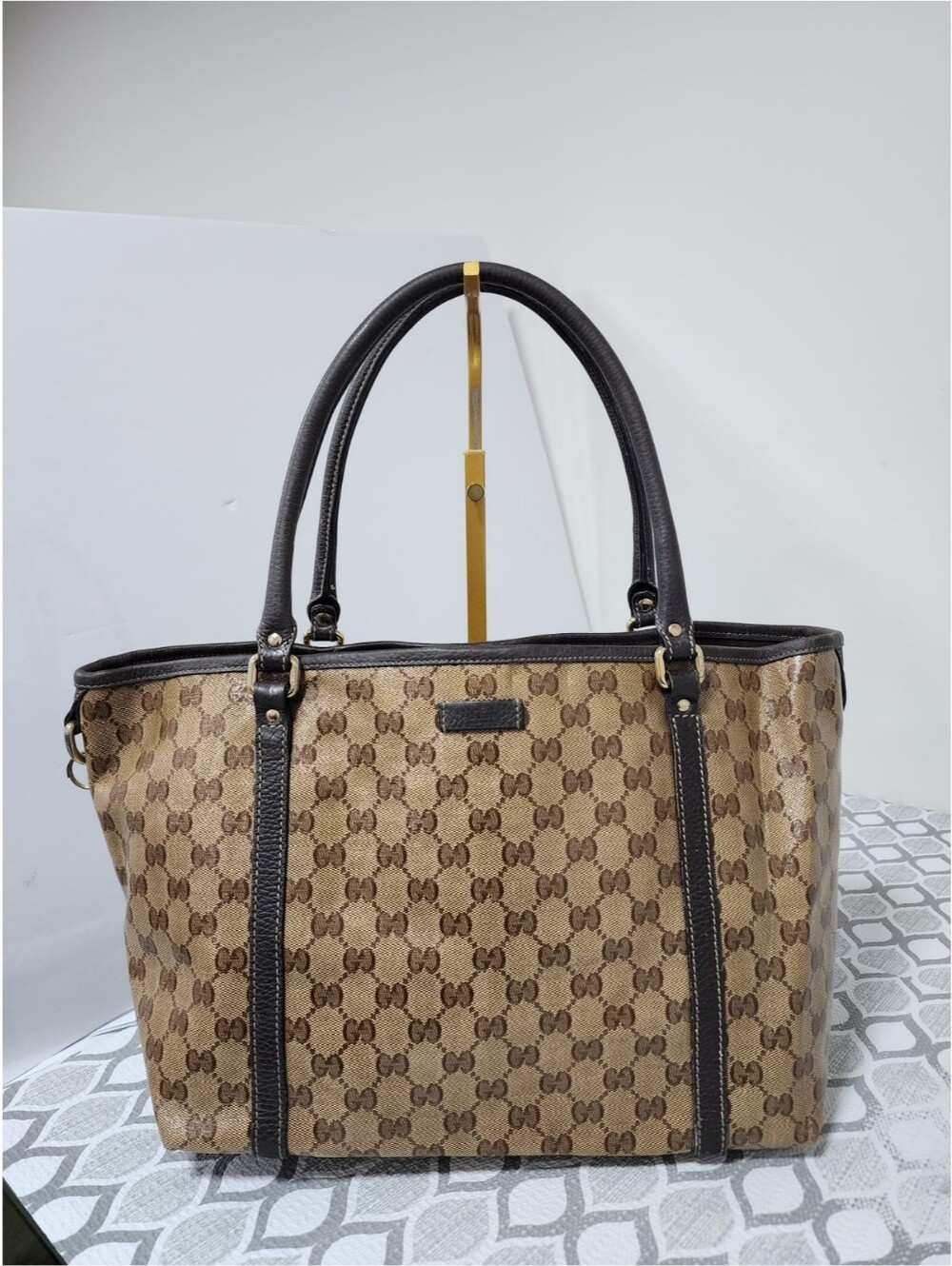 Gucci GG Canvas Jolicoeur Tote Bag Brown/Beige